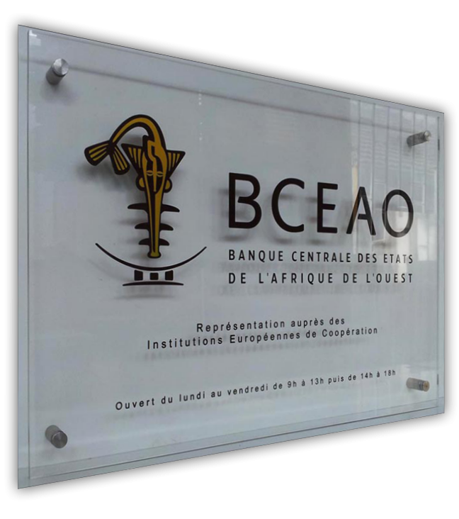 plaque professionnelle ( plexiglas )